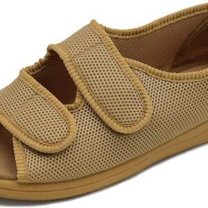 W Lesvago Beige Adjustable Diabetic/Edema/Arthritis Sz 8